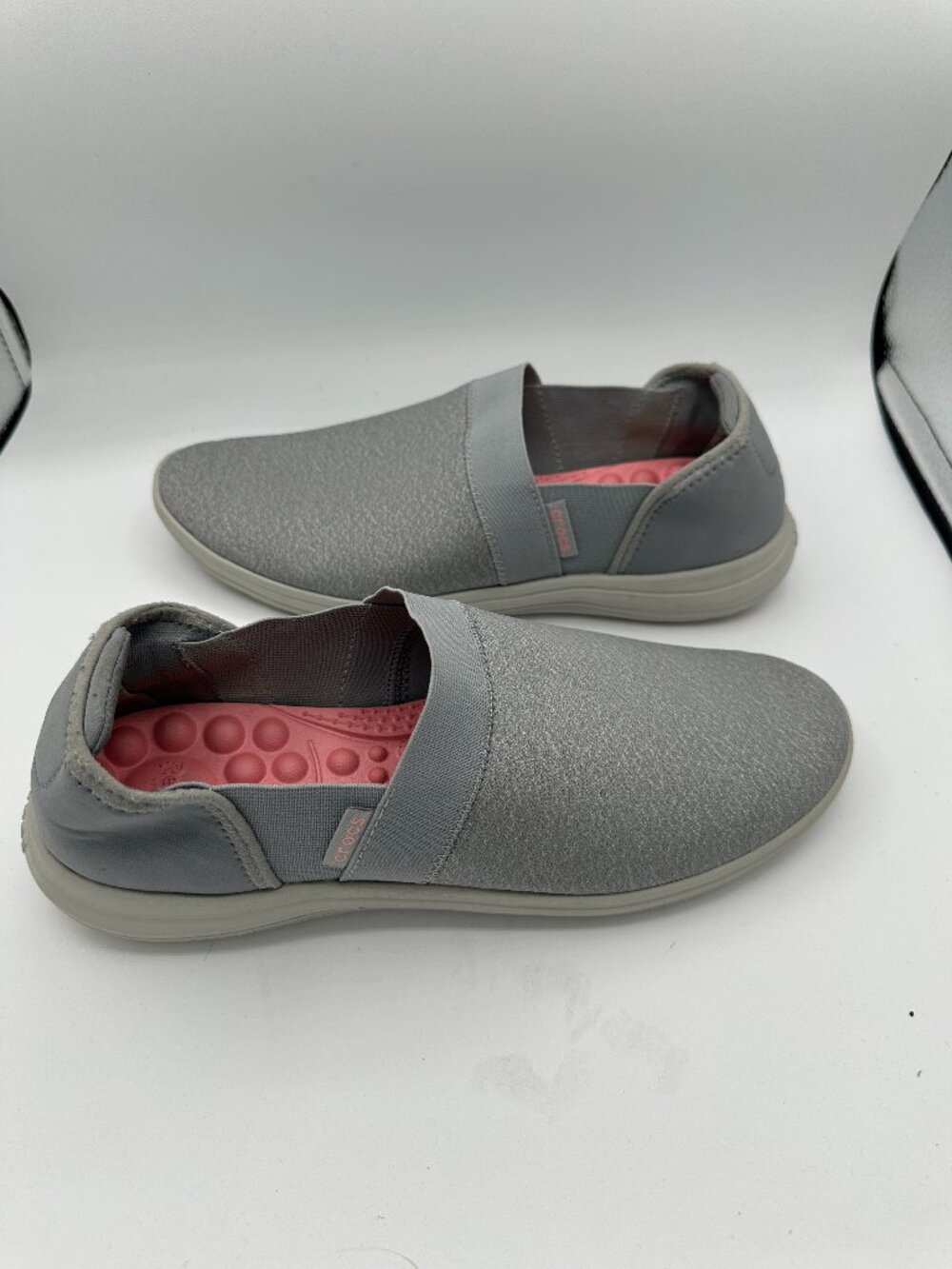 Crocs Women's Reviva Slip-On Grey Shoes Size 10